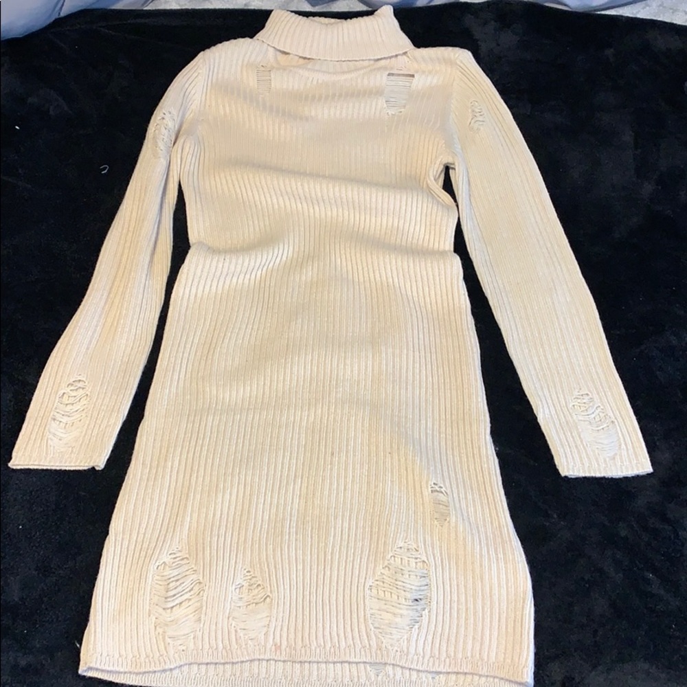Turtleneck Knit sweater dress
